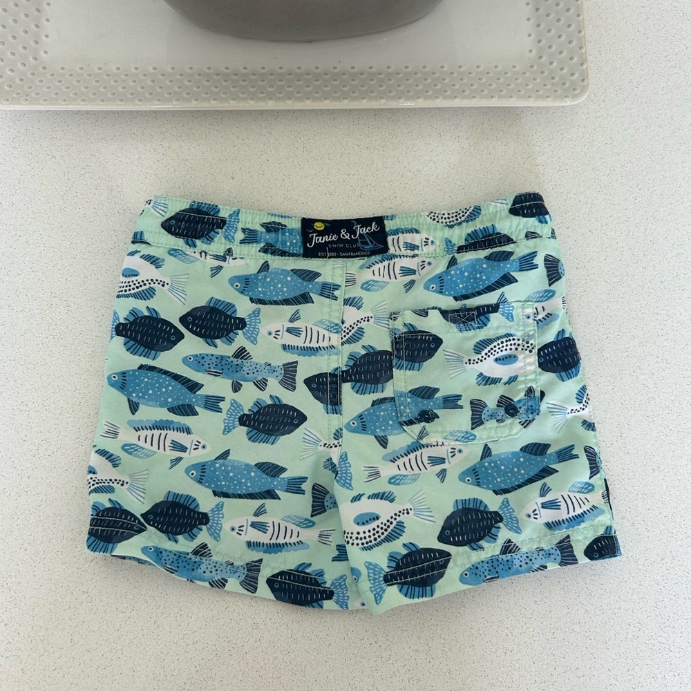 Janie and Jack Fish Swim Trunks